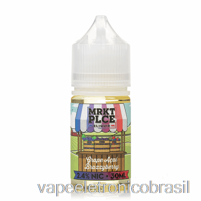 Vape Eletrônico Brazberry Grape Açaí - Sais Mrkt - 30ml 48mg